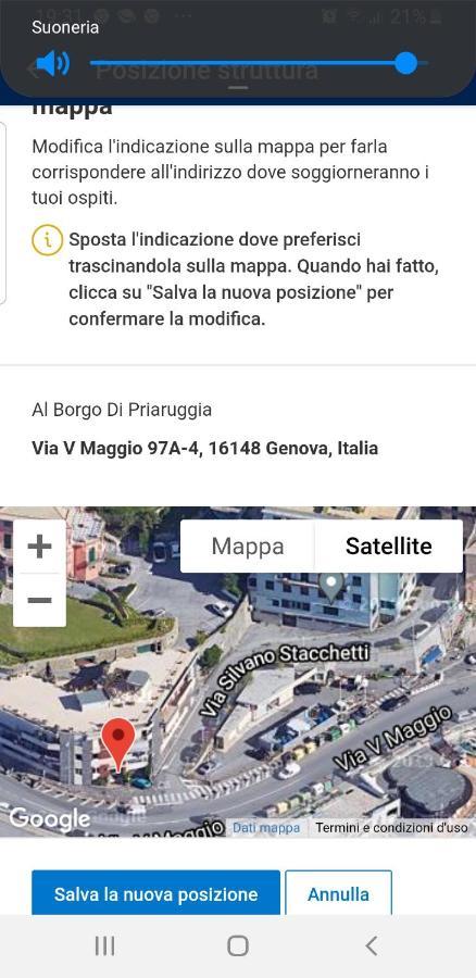 Al Borgo Di Priaruggia Villa Genova Eksteriør billede